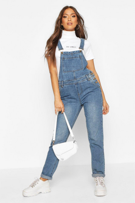 Boyfriend Denim Dungarees
