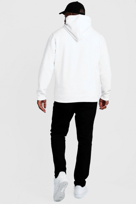 Basic Zip Through Fleece Hoodie