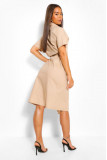 Cotton Belted Midi Shirt Dress