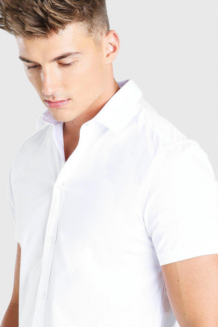  Muscle Fit Short Sleeve Shirt(W)